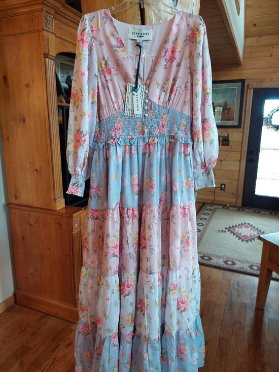 JessaKae Dresses & Skirts - Jessakae Maxi Rose garden Dress, size L